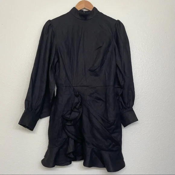 Sofia The Label Elsa Long Sleeve Linen Dress - Picture 7 of 14